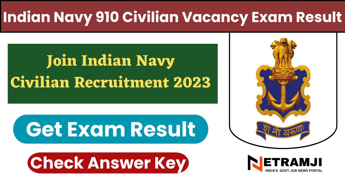 Indian Navy 910 Civilian Vacancy Exam Result