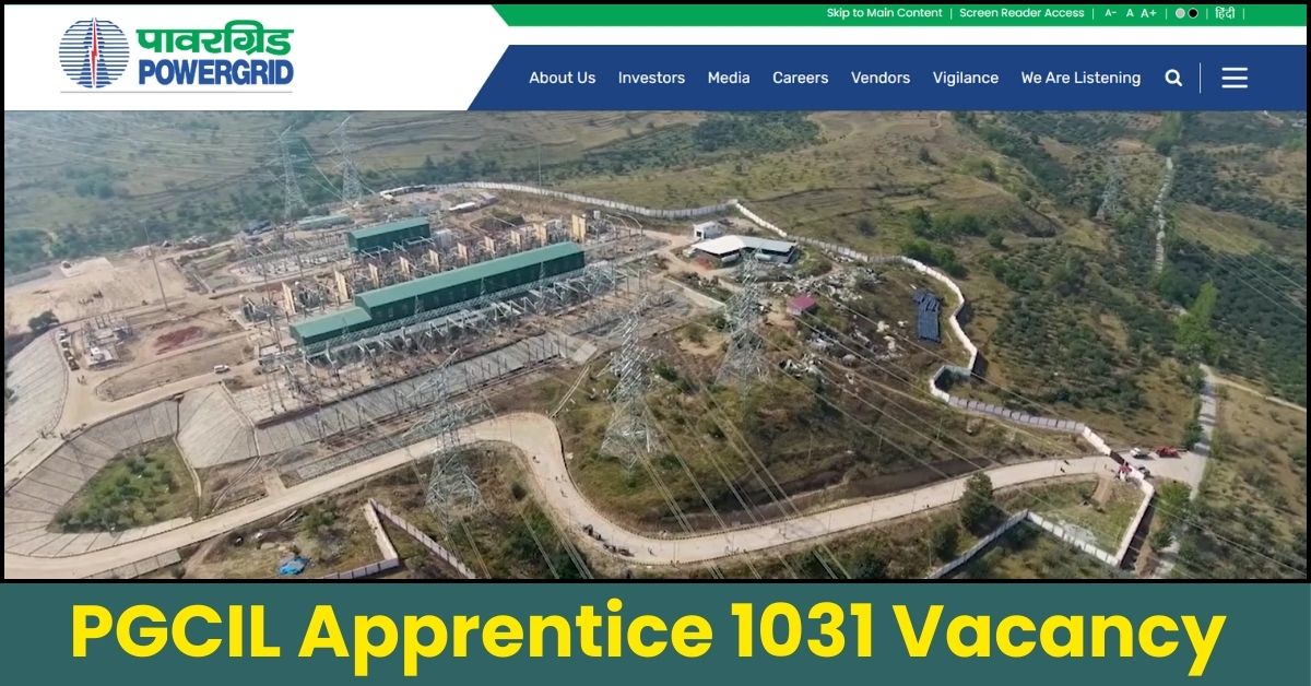 PGCIL Apprentice 1031 Vacancy Online Form